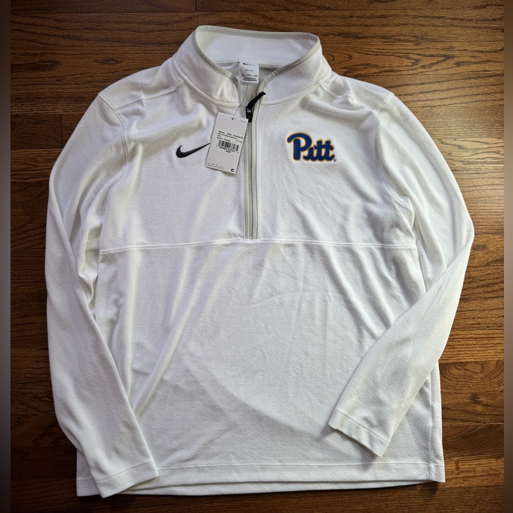 Nike White Dri-FIT Victory Quarter-Zip